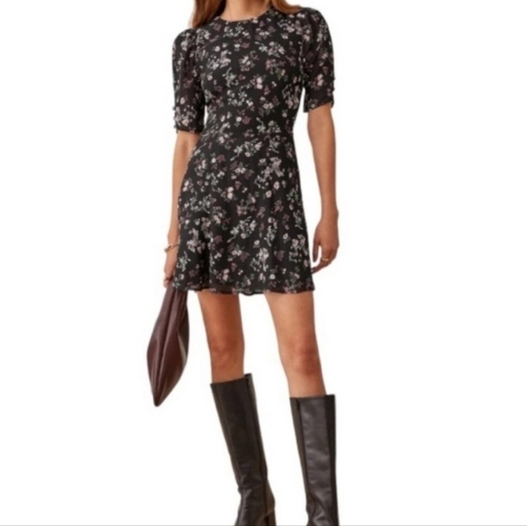 Reformation Bard Floral Print Minidress - Picture 2 of 7